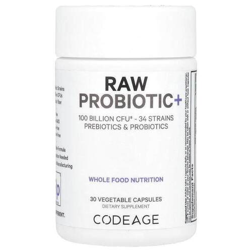 Codeage,未加工益生菌+，1000 亿 CFU，30 粒素食胶囊