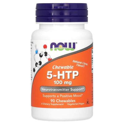 诺奥,5-HTP 咀嚼片，天然柑橘味，100 毫克，90 片装