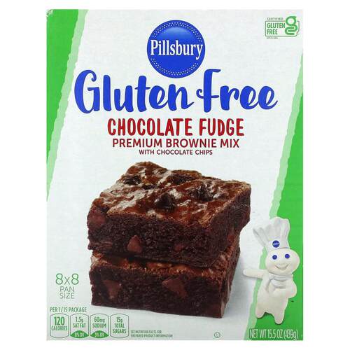 Pillsbury,含巧克力碎的巧克力软糖优质巧克力蛋糕粉，无谷蛋白，