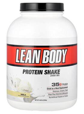 拉布拉达营养,Lean Body，蛋白质奶昔混合饮品，香草味，4.63 磅2