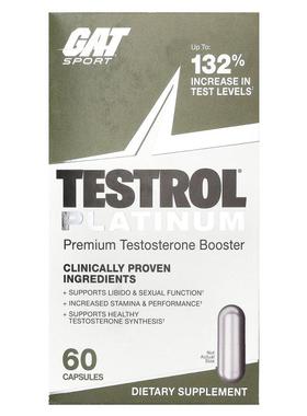 GAT,Testrol® Platinum，高级睾酮支持剂，60 粒胶囊