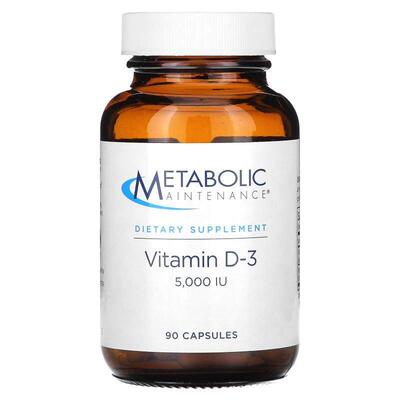 Metabolic Maintenance,维生素 D-3，5,000 国际单位