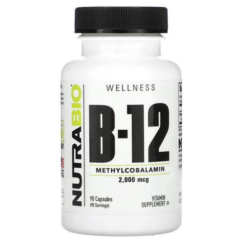 Nutrabio Labs,维生素 B-12，2000 微克，90 粒胶囊
