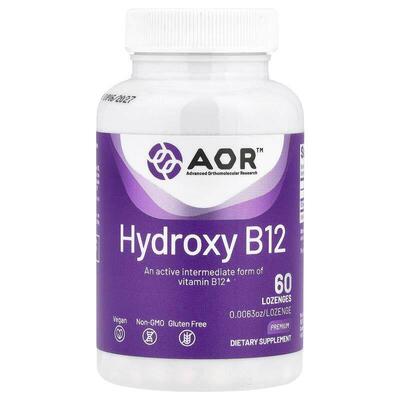 Advanced Orthomolecular Research AOR,羟基 B12，1 毫克，60 片