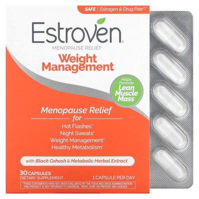 Estroven,Menopause Relief + Weight Management，30 粒装