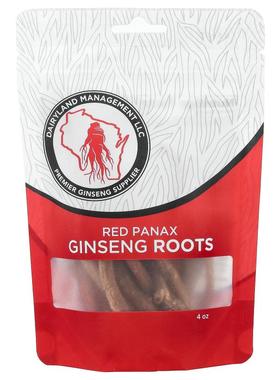 Dairyland Ginseng,Red Panax Ginseng Roots, 4 oz