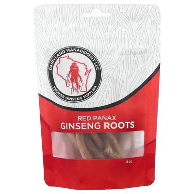 Dairyland Ginseng,Red Panax Ginseng Roots, 4 oz