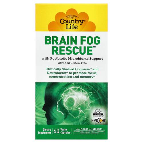 乡村生活,Brain Fog Rescue™, 60 Vegan Capsules