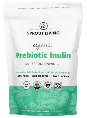 Sprout Living,有机益生元菊粉，Superfood 粉，1 磅（454 克）