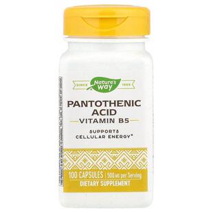 然萃维,泛酸钙,维生素 B5,500 毫克,100 粒胶囊(每粒胶囊 250