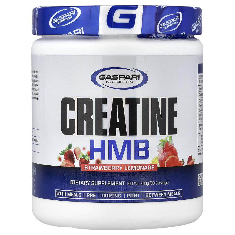 Gaspari Nutrition,Creatine HMB, Strawberry Lemonade, 300 g