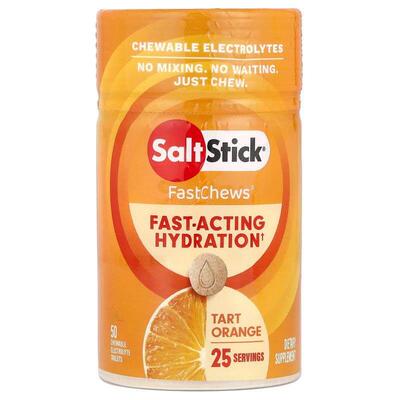 SaltStick,FastChews®，电解质咀嚼片，酸橙味，50 片咀嚼片