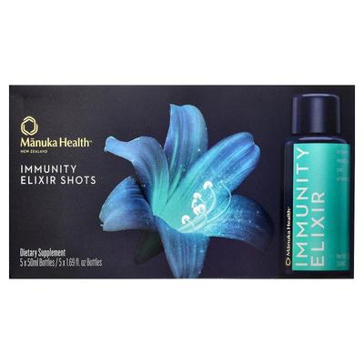 Manuka Health,Immunity Elixir Shots, 5 Bottles, 1.69 fl oz (