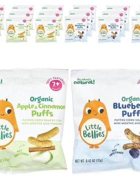 Little Bellies,有机多口味膨化食品，7 个月以上，18 包，每包 0