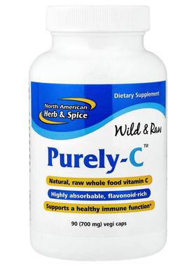 North American Herb & Spice,Purely-C™，700 毫克，90 粒素食胶