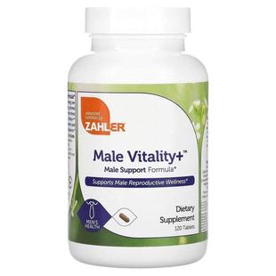 Zahler,Male Vitality +，支持男性生殖健康，120 片