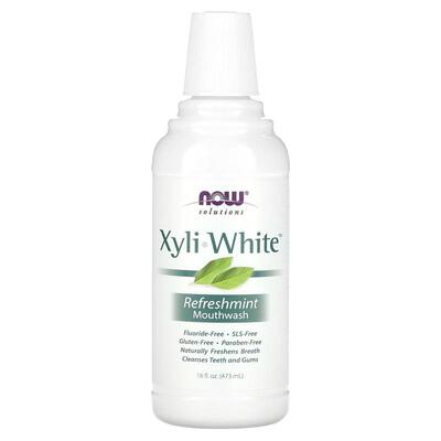诺奥,Solutions，XyliWhite 漱口水，无氟，清新薄荷味，16 液量4