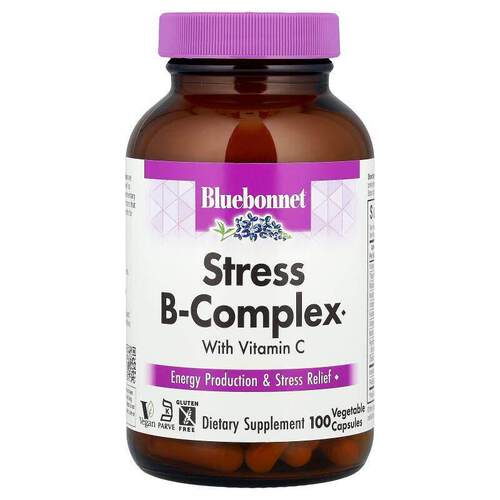 Bluebonnet Nutrition,抗压力 B 族维生素，100 粒素食胶囊