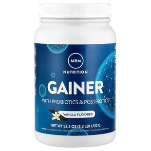 MRM Nutrition,Gainer，10 亿益生菌，香草味，3.3 磅（1,512 克
