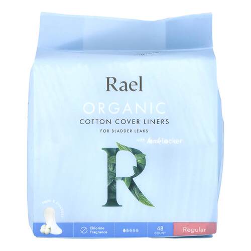 Rael,有机全棉卫生巾，防渗漏，常规款，48 片