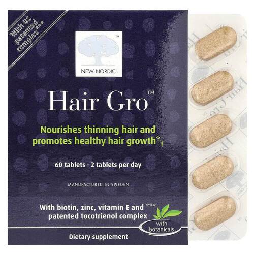 New Nordic ,Hair Gro，60 粒胶囊