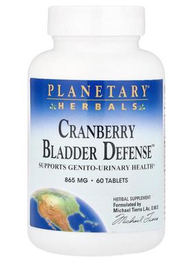 Planetary Herbals,Cranberry Bladder Defense™，60 片