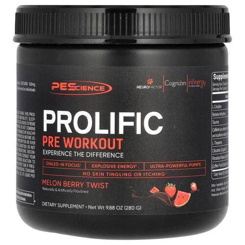 PEScience,Prolific，锻炼前，蜜瓜莓果味