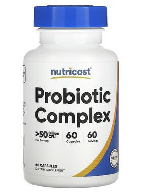 Nutricost,Probiotic Complex, 50 Billion CFU, 60 Capsules