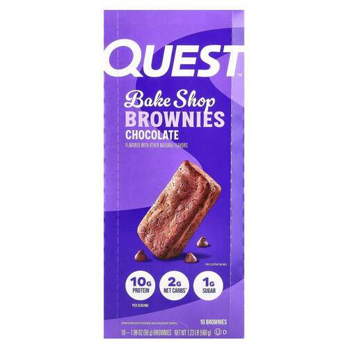 Quest Nutrition,烘焙店布朗尼，巧克力，10 布朗尼&nbsp;