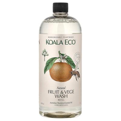 Koala Eco,Natural Fruit & Vege Wash, Refill, Australian Mand
