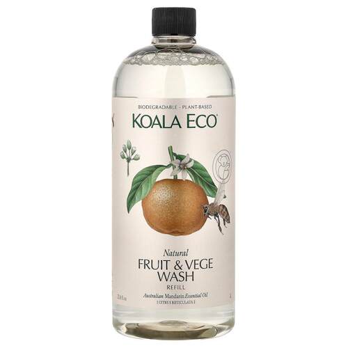 Koala Eco,Natural Fruit & Vege Wash, Refill, Australian Mand