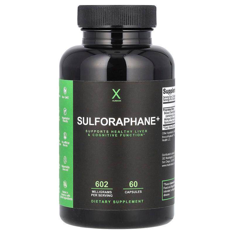 Humanx,萝卜硫素+,602 毫克,60 粒胶囊(每粒胶囊 301 毫克)