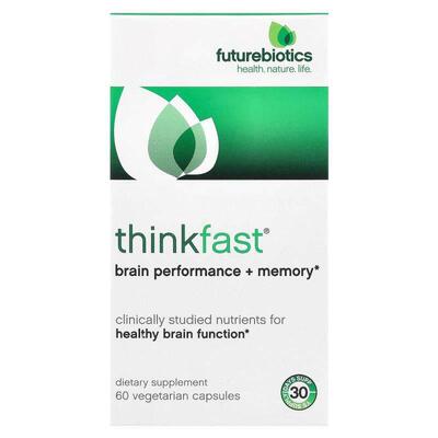 Futurebiotics,ThinkFast®，大脑表现 + 记忆，60 粒素食胶囊