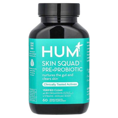 HUM Nutrition,Skin Squad Pre+ 益生菌，60 粒全素胶囊