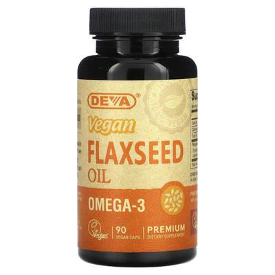 Deva,优质全素亚麻籽油，90 粒全素胶囊