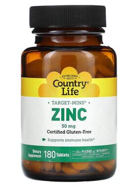 乡村生活,Target-Mins® 锌片，50 毫克，180 片装