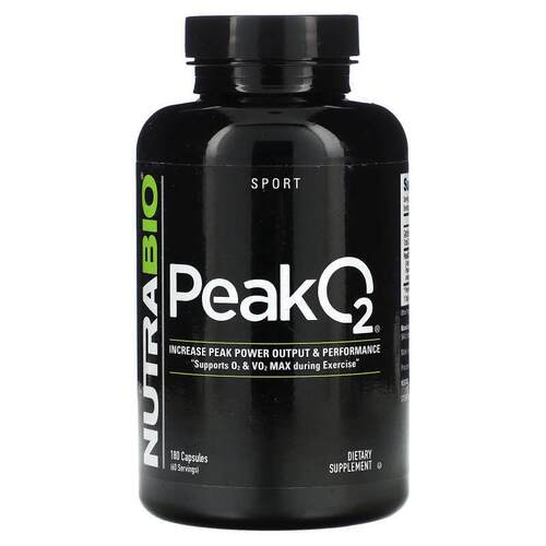 Nutrabio Labs,Peak O2，180 粒胶囊