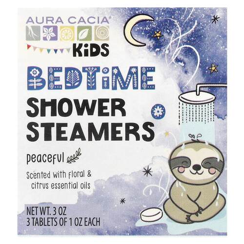 Aura Cacia,儿童，睡前淋浴片，宁静型，3 片