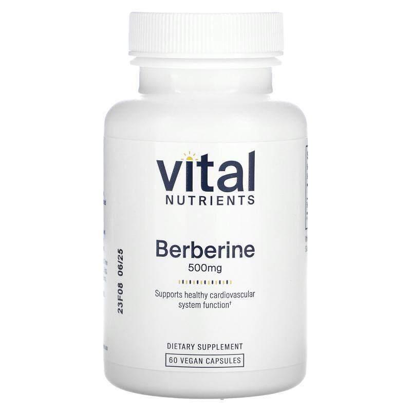 Vital Nutrients,小檗碱,500 毫克,60 粒全素食胶囊