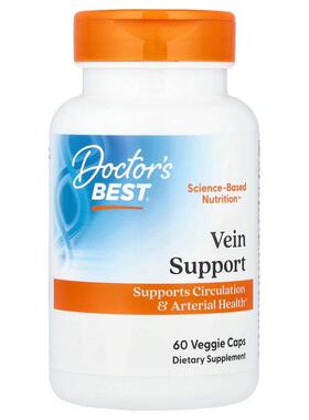 Doctor's Best,Vein Support，60 粒素食胶囊