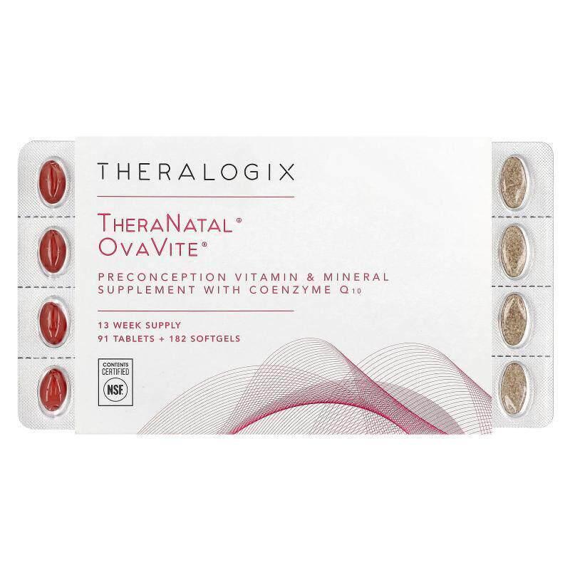 Theralogix,TheraNatal,OvaVite,91 片 + 182 粒软胶囊