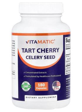 Vitamatic,Tart Cherry Celery Seed, 180 Capsules