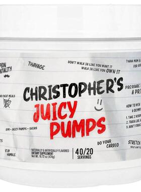 Raw Nutrition,Christopher's Juicy Pumps，16.72 盎司（474 克