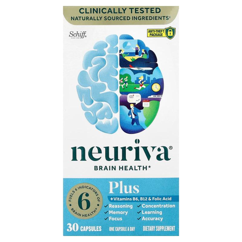 Schiff/旭福Neuriva脑部健康加维生素B6、B12和叶酸、草莓