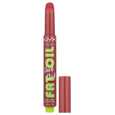 NYX Professional Makeup,Fat Oil Slick Click，闪亮润唇膏