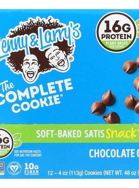 Lenny & Larry's,COMPLETE 曲奇，巧克力碎，12 块，每块 4 盎司1