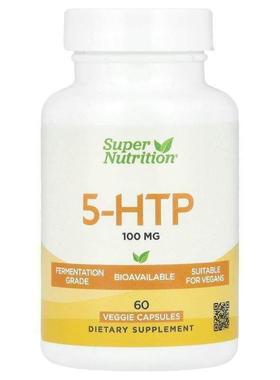 Super Nutrition,5-HTP, 100 mg, 60 Veggie Capsules