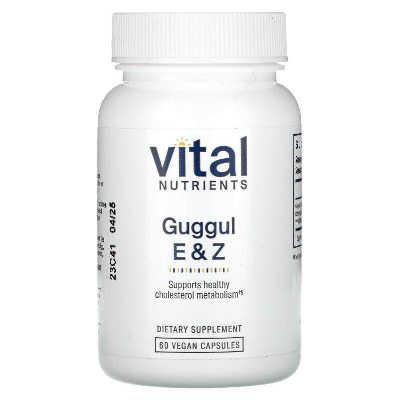 Vital Nutrients,Guggul E&Z，37.5 毫克，60 粒全素胶囊