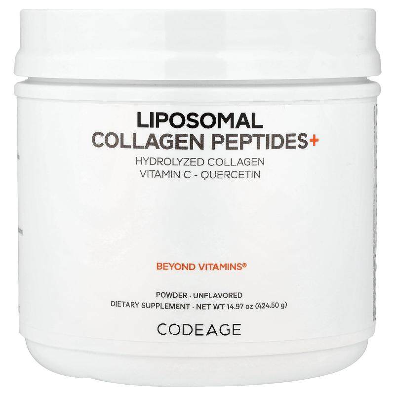 Codeage,脂质体胶原蛋白肽+粉，原味，14.97 盎司（424.5 克）