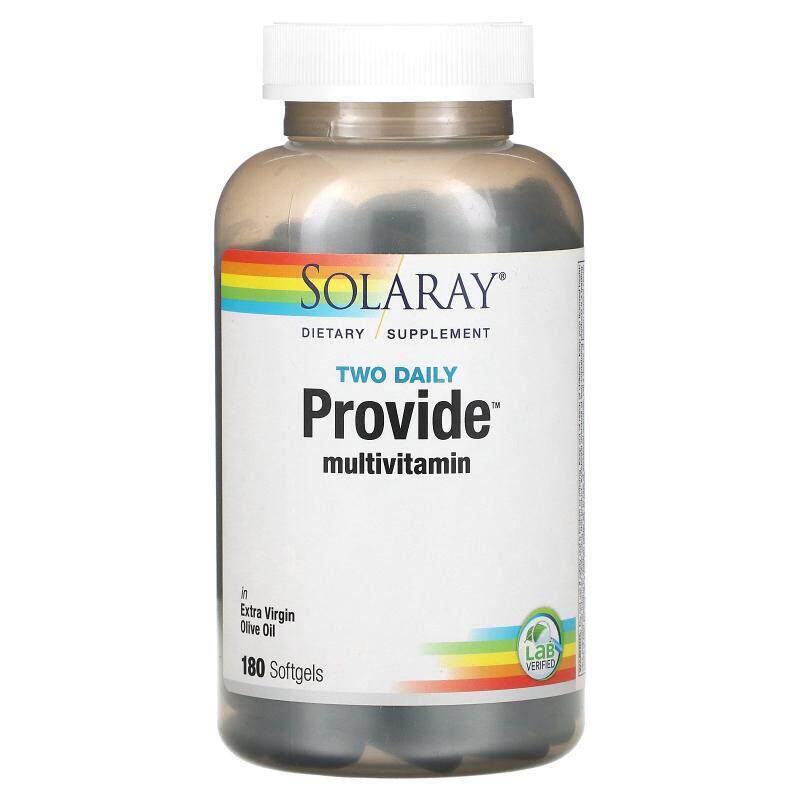 Solaray,Two Daily Provide 多维生素，180 粒软胶囊